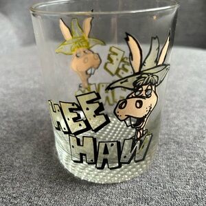 Hee Haw Cartoon Glass